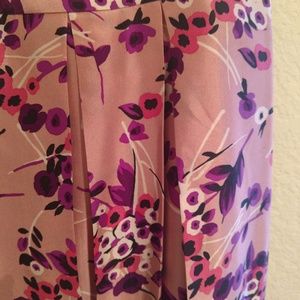 Express Design Studii Floral High Waist Midi Skirt